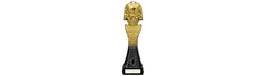 GOLD VIPER TOWER MARTIAL ARTS LEGEND TROPHY - 3 SIZES - 26CM - 32.5CM